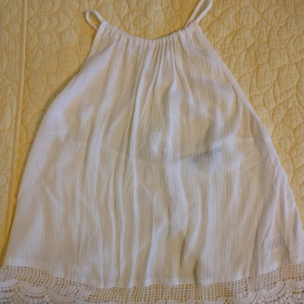 Beautiful lace embroidered halter top